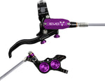 Hope EVO GR4 Disc Brake and Lever Set - Right Hand, Post Mount, 4-Piston, Braided Hydraulic Hose, Black/Purple MPN: T4EG4NPUBR Disc Brake & Lever EVO GR4 Gravity Disc Brake & Lever Set