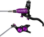 Hope EVO TR4 Disc Brake and Lever Set - Left Hand, Post Mount, 4-Piston, Braided Hydraulic Hose, Black/Purple MPN: T4ET4NPUBL Disc Brake & Lever EVO TR4 Trail Disc Brake & Lever Set