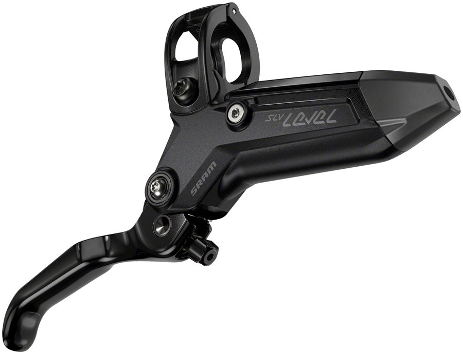 SRAM Level Silver Stealth Disc Brake and Lever - Rear, Post Mount, 4-Piston, Aluminum Lever, SS Hardware, Black, C1 - Disc Brake & Lever - Level Silver Stealth 4-Piston Disc Brake and Lever