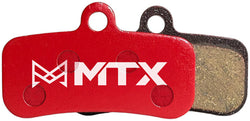 MTX Red Label RACE Disc Brake Pads - Ceramic/Kevlar Compound, Shimano and TRP MTB, 4-Piston, Single Set MPN: RL131 UPC: 850044117260 Disc Brake Pad Red Label RACE Disc Brake Pads