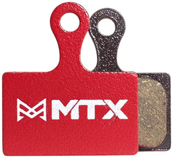 MTX Red Label RACE Disc Brake Pads - Ceramic/Kevlar Compound, Shimano Road XTR 9100 / GRX / Dura-Ace Road, 2-Piston, MPN: RL141 UPC: 850044117284 Disc Brake Pad Red Label RACE Disc Brake Pads