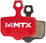 MTX Red Label RACE Disc Brake Pads - Ceramic/Kevlar Compound, SRAM Level / Red / Rival AXS / Force, 2-Piston, Knurled MPN: RL165 UPC: 850044117307 Disc Brake Pad Red Label RACE Disc Brake Pads
