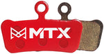 MTX Red Label RACE Disc Brake Pads - Ceramic/Kevlar Compound, SRAM G2 / Guide / Level 4P / Trail, 4-Piston, Single Set MPN: RL175 UPC: 850044117345 Disc Brake Pad Red Label RACE Disc Brake Pads