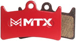 MTX Red Label RACE Disc Brake Pads - Ceramic/Kevlar Compound, Hope Tech 3 and Tech 4 V4, 4-Piston, Single Set MPN: RL230 UPC: 850044117437 Disc Brake Pad Red Label RACE Disc Brake Pads