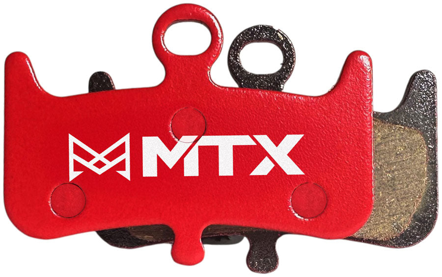 MTX Red Label RACE Disc Brake Pads - Ceramic/Kevlar Compound, Dominion A4 and T4, 4-Piston, Single Set
