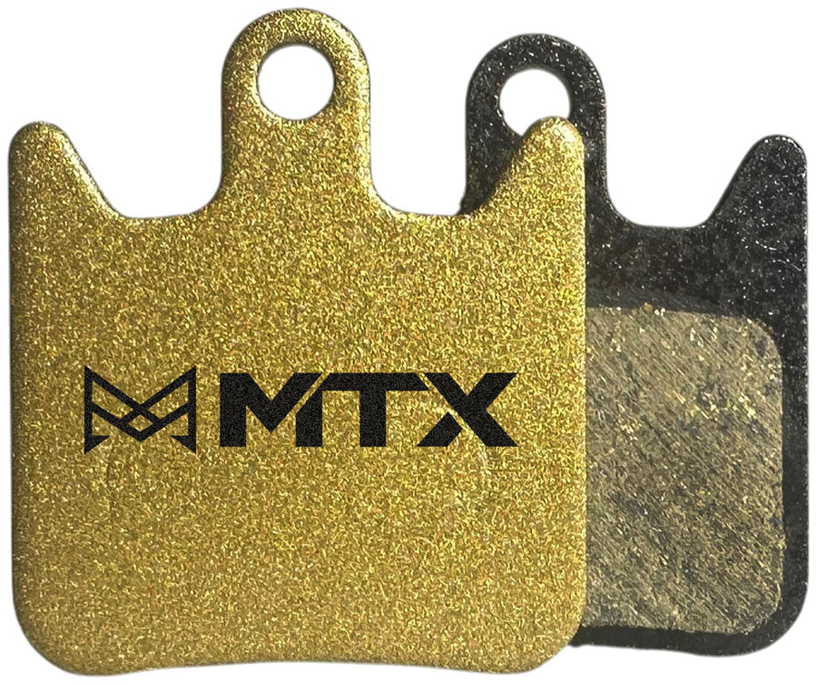 MTX Gold Label HD Disc Brake Pads - Ceramic/Kevlar Compound, Hope X2 Variants, 2-Piston, Single Set MPN: GL215 UPC: 850044117161 Disc Brake Pad Gold Label HD Disc Brake Pads