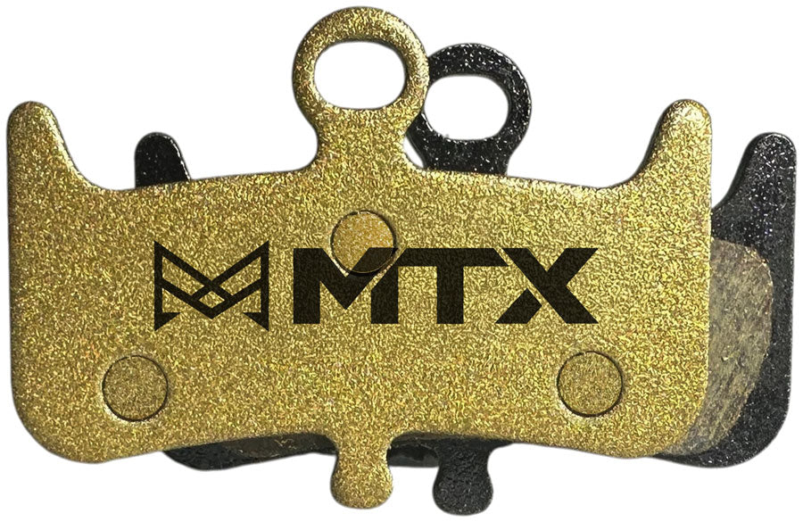 MTX Gold Label HD Disc Brake Pads - Ceramic/Kevlar Compound, Dominion A4 and T4, 4-Piston, Single Set MPN: GL260 UPC: 850044117215 Disc Brake Pad Gold Label HD Disc Brake Pads
