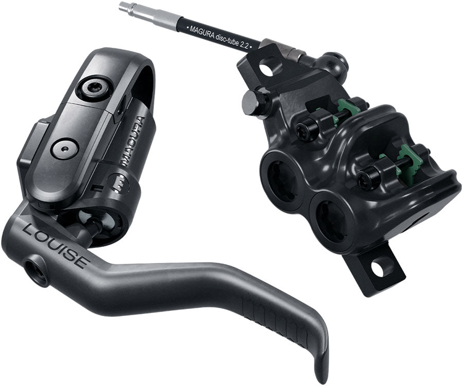 Magura Louise Elite Disc Brake and Lever - Front or Rear, Post Mount, 4-Piston, Carbotecture Lever Blade, Black MPN: 2703172 Disc Brake & Lever Louise Elite Disc Brake and Lever