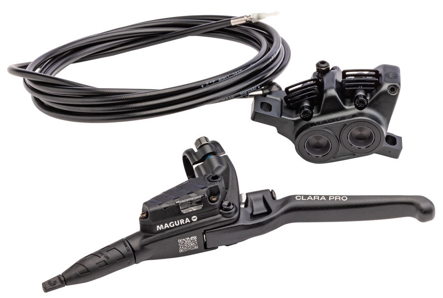 Magura Clara Pro Disc Brake and Lever - Left Side Lever, Post Mount, 4-Piston, Aluminum Lever Blade, Black MPN: 2703181 Disc Brake & Lever Clara Pro Disc Brake and Lever