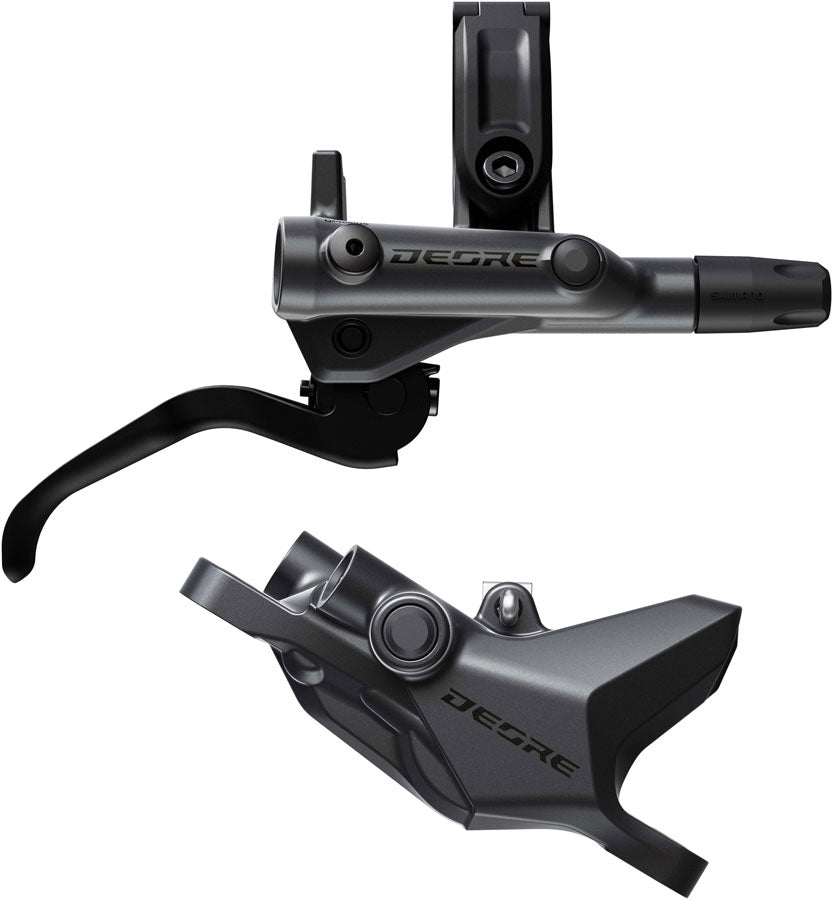 Shimano Deore M6200 Disc Brake and Lever - Right/Rear, Post Mount, 2-Piston Caliper, SM-BH90-SS Hose, Metal Pads,