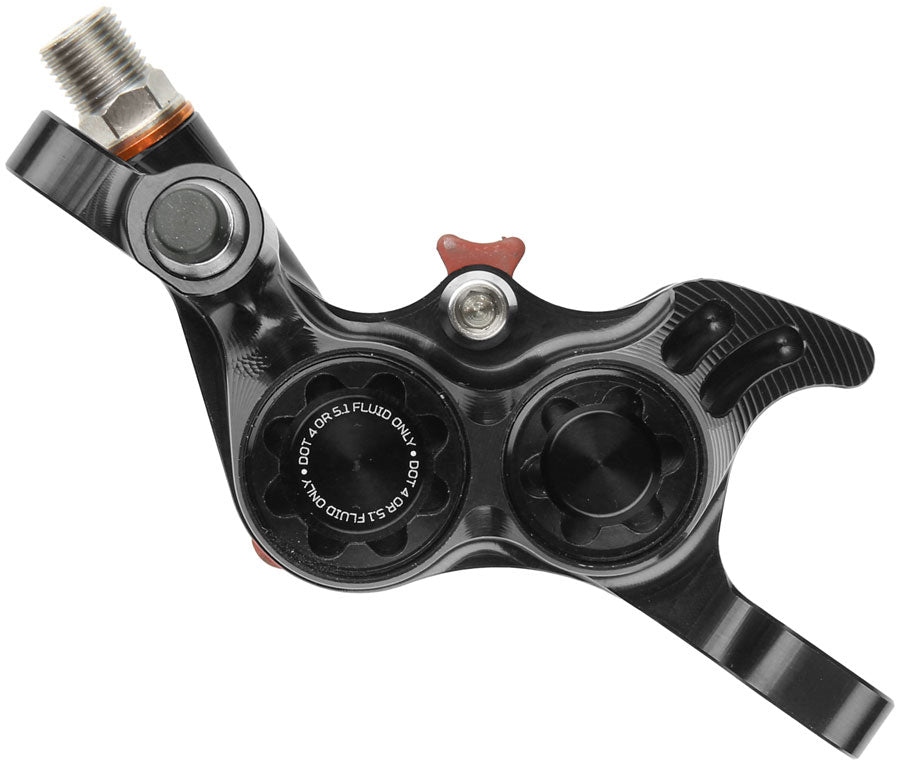 Hope RX4+ SL Disc Brake Caliper - Post Mount, DOT Type, Black MPN: HBSPC108N Disc Brake Calipers RX4+ SL DOT Type Disc Brake Caliper