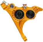 Hope RX4+ SL Disc Brake Caliper - Front Flat Mount Direct, +20mm, Mineral Oil Type, Orange MPN: HBSPC106C Disc Brake Calipers RX4+ SL Mineral Oil Type Disc Brake Caliper