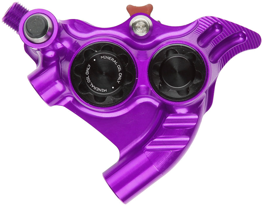Hope RX4+ SL Disc Brake Caliper - Rear Flat Mount Direct, +20mm, Mineral Oil Type, Purple MPN: HBSPC103PU Disc Brake Calipers RX4+ SL Mineral Oil Type Disc Brake Caliper