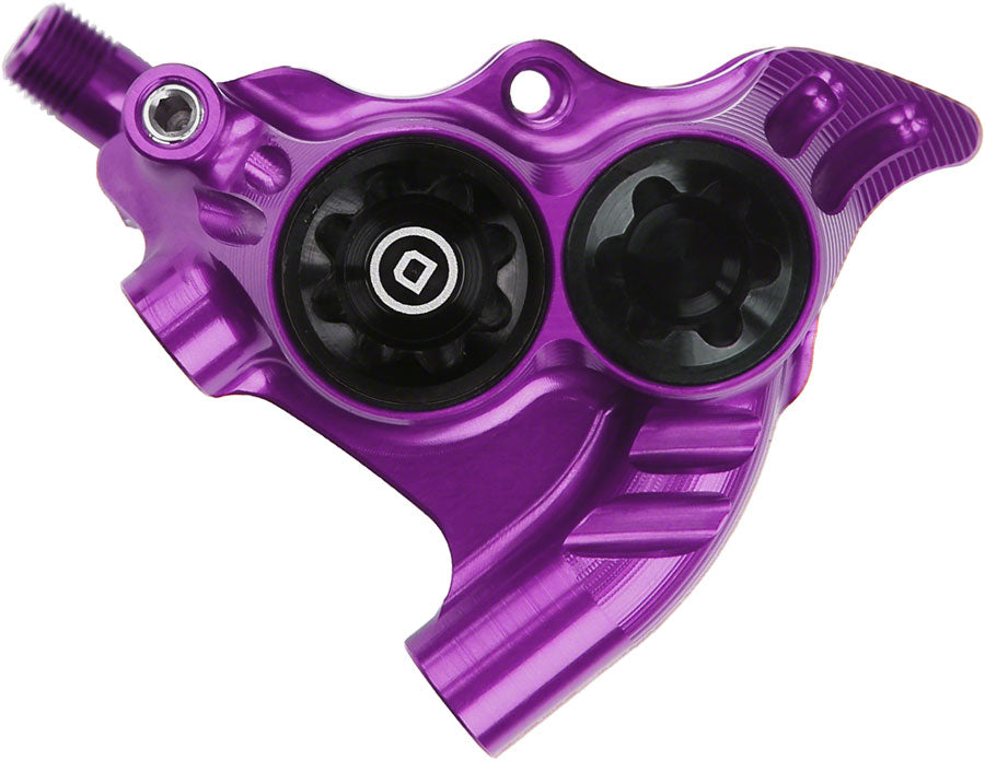 Hope RX4+ Disc Brake Caliper - Flat Mount Rear, +20mm, DOT Type, Purple MPN: HBSPC74PU Disc Brake Calipers RX4+ DOT Type Disc Brake Caliper