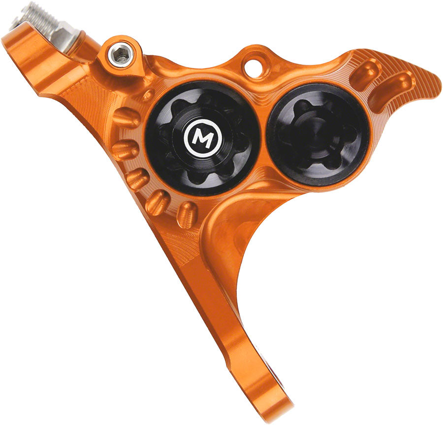 Hope RX4+ Disc Brake Caliper - Front Flat Mount Direct, +20mm, Mineral Oil Type, Orange MPN: HBSPC76C Disc Brake Calipers RX4+ Mineral Oil Type Disc Brake Caliper