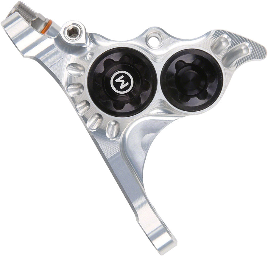 Hope RX4+ Disc Brake Caliper - Front Flat Mount Direct, +20mm, Mineral Oil Type, Silver MPN: HBSPC76S Disc Brake Calipers RX4+ Mineral Oil Type Disc Brake Caliper