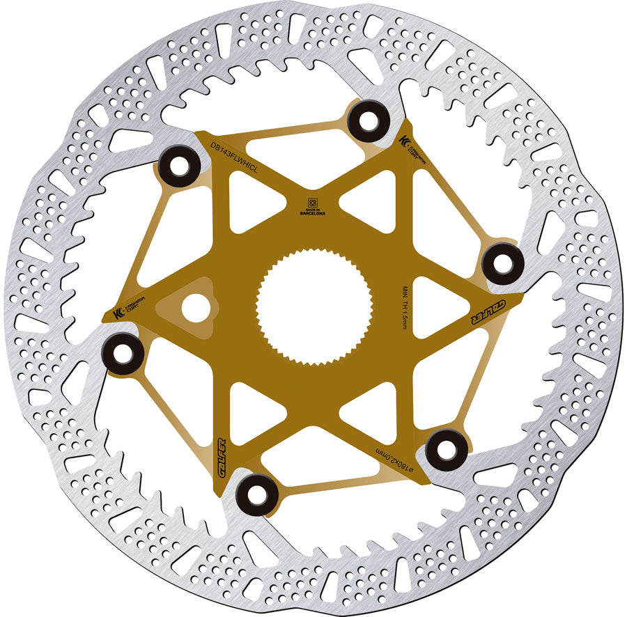 Galfer Shark Evo Disc Brake Rotor - 180mm x 2.0mm, Centerlock, Kashima MPN: DB143FLWHICL Disc Rotor Shark EVO Disc Brake Rotor