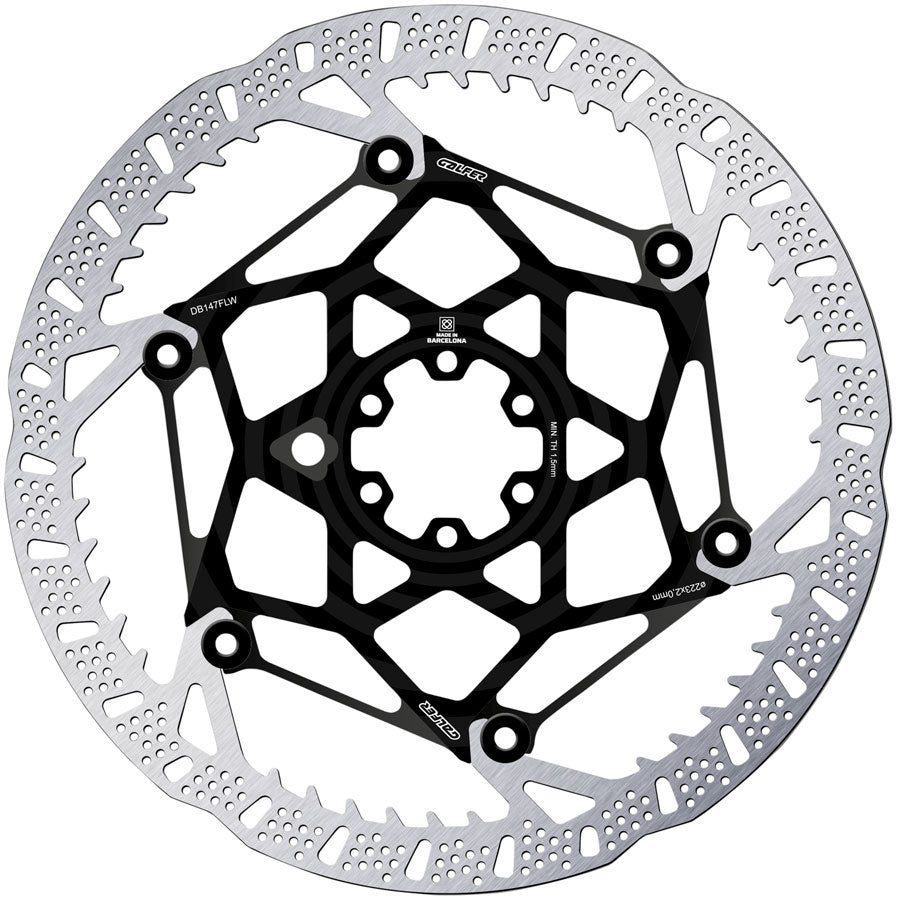 Galfer Shark Evo Disc Brake Rotor - 223mm x 2.0mm, 6-Bolt, Black MPN: DB147FLW Disc Rotor Shark EVO Disc Brake Rotor