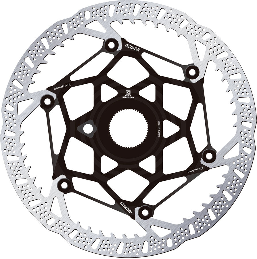 Galfer Shark Evo Disc Brake Rotor - 223mm x 2.0mm, Centerlock, Black MPN: DB147FLWCL Disc Rotor Shark EVO Disc Brake Rotor
