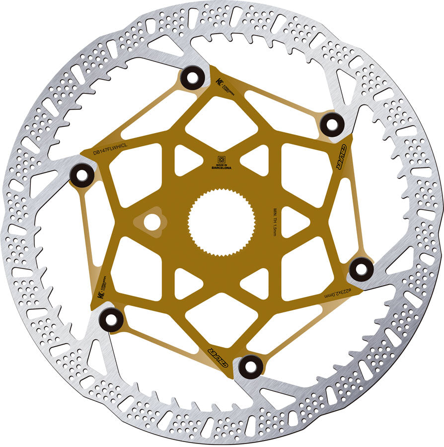 Galfer Shark Evo Disc Brake Rotor - 223mm x 2.0mm, Centerlock, Kashima MPN: DB147FLWHICL Disc Rotor Shark EVO Disc Brake Rotor
