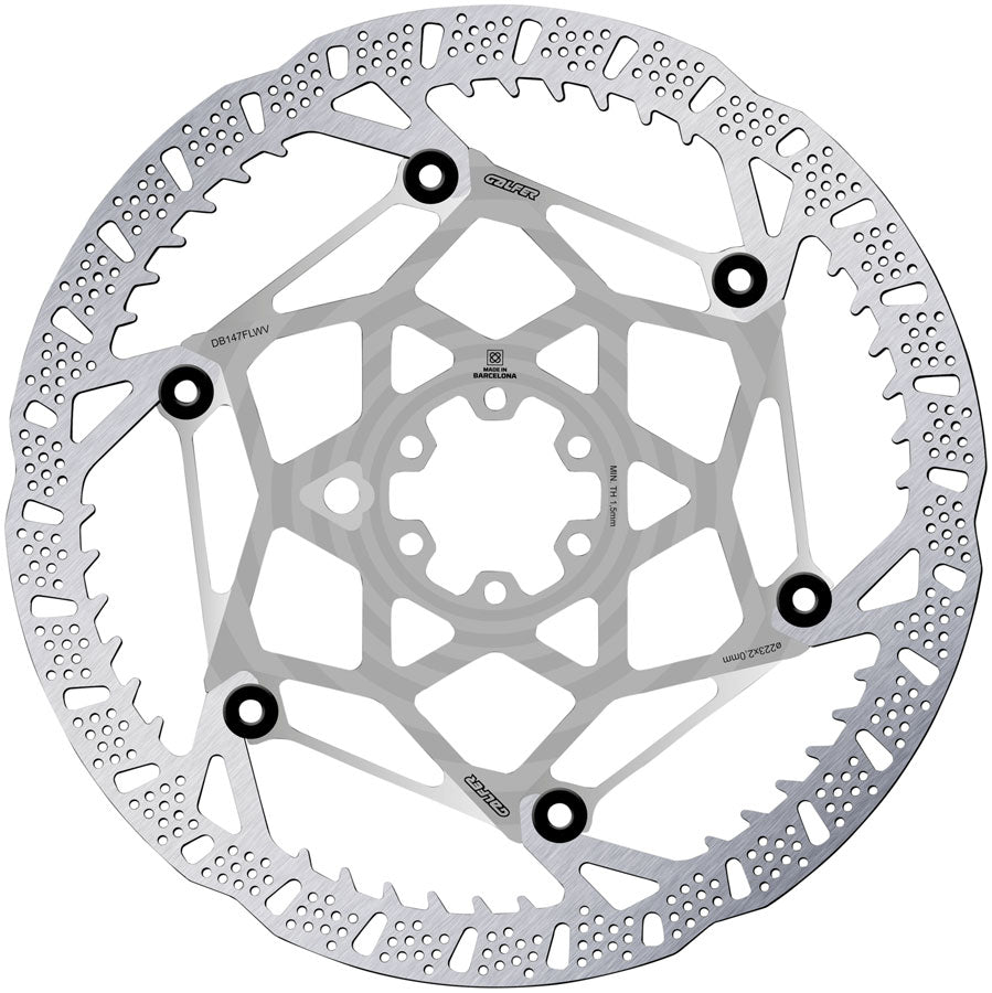 Galfer Shark Evo Disc Brake Rotor - 223mm x 2.0mm, 6-Bolt, Raw MPN: DB147FLWV Disc Rotor Shark EVO Disc Brake Rotor