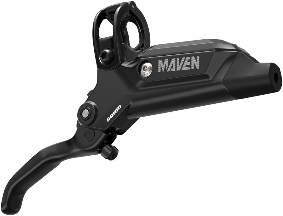SRAM Maven Base Disc Brake and Lever - Rear or Front, 2000mm Hose, Post Mount, 4-Piston, Aluminum Lever, SS Hardware, - Disc Brake & Lever - Maven Base 4-Piston Disc Brake and Lever