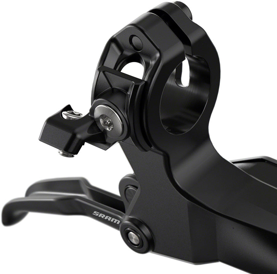 SRAM DB4 Disc Brake and Lever - Left, Front or Rear, 2000mm Hose, Post Mount, 4-Piston, Aluminum Lever, Diffusion Black, - Disc Brake & Lever - DB4 4-Piston Disc Brake and Lever