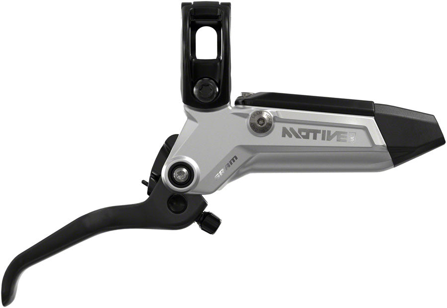 SRAM Motive Ultimate Disc Brake and Lever - Front, 950mm Hose, Post Mount, 4-Piston, Aluminum Lever Body, Carbon Blade, MPN: 00.5018.246.000 UPC: 710845917455 Disc Brake & Lever Motive Ultimate 4-Piston Disc Brake and Lever