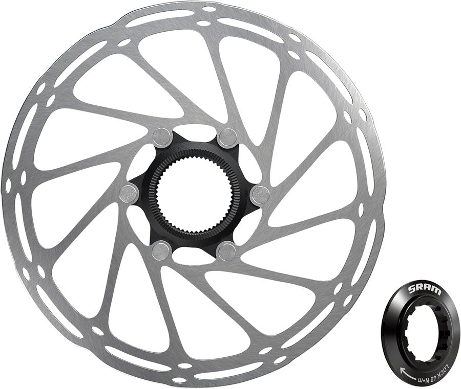 SRAM CenterLine Disc Brake Rotor - 180mm, Center Lock, 2.0mm, Includes Internal Tooled Lockring