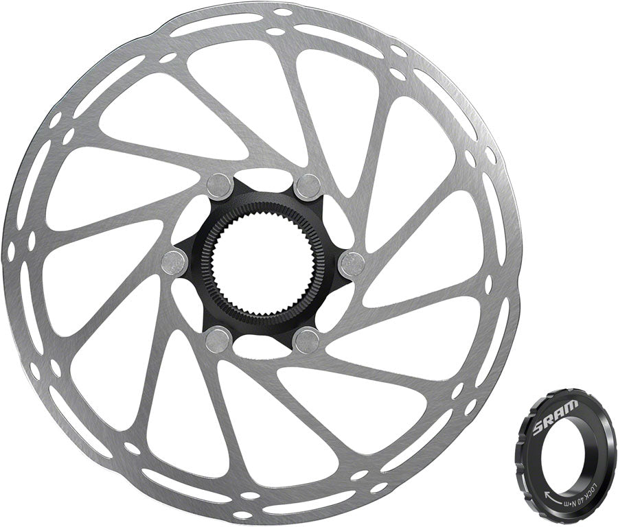 SRAM CenterLine Disc Brake Rotor - 200mm, Center Lock, 1.85mm, Includes External Tooled Lockring