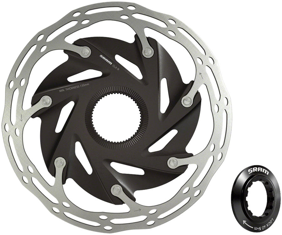 パーツ SRAM Centerline XR Rotor CLX-R 140mm SRAM CenterLine XR Disc Brake Rotor - 140mm, Center Lock, 1.85mm