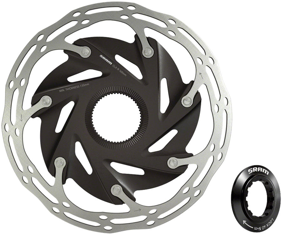 SRAM CenterLine XR Disc Brake Rotor - 160mm, Center Lock, 1.85mm, Includes Internal Tooled Lockring MPN: 00.5018.122.005 UPC: 710845917561 Disc Rotor CenterLine XR Center Lock Disc Rotor