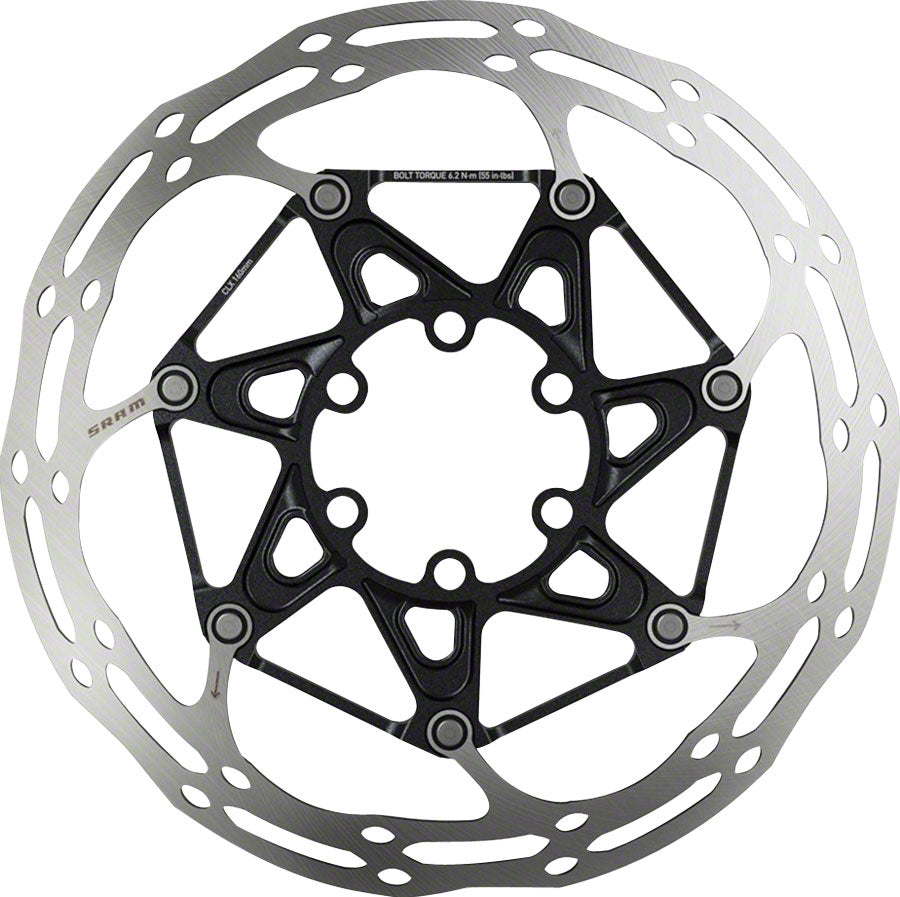 SRAM Centerline X Disc Brake Rotor - 180mm, 6-Bolt, Steel Bolts, Silver/Black