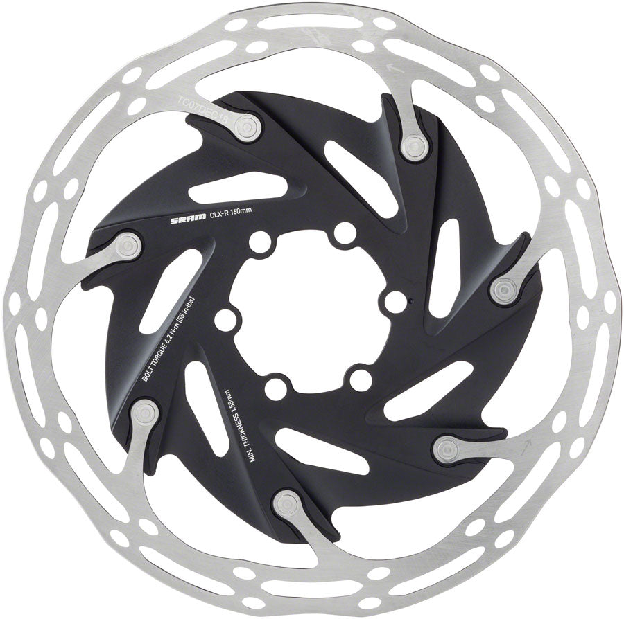 SRAM CenterLine XR Disc Brake Rotor - 160mm, 6-Bolt, Silver/Black MPN: 00.5018.122.001 UPC: 710845826726 Disc Rotor CenterLine XR 6-Bolt Disc Rotor