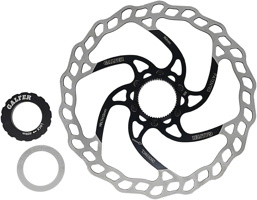 Galfer MTB Disc Brake Rotor - 180mm, Centerlock, 1.8mm