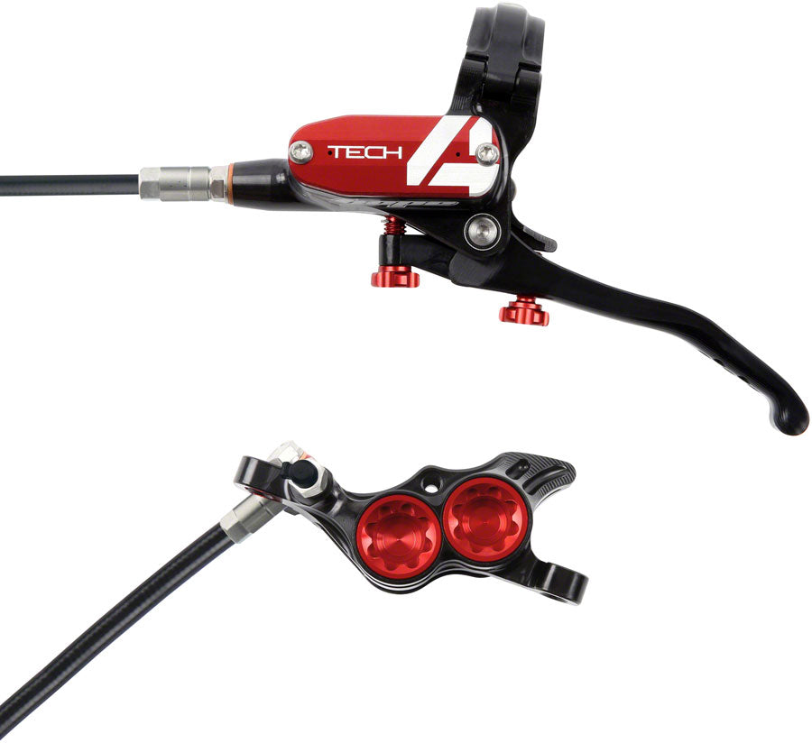 Hope Tech 4 E4 Disc Brake and Lever Set - Rear, Hydraulic, Post Mount, Red MPN: T4E4RR Disc Brake & Lever Tech 4 E4 Disc Brake & Lever Set