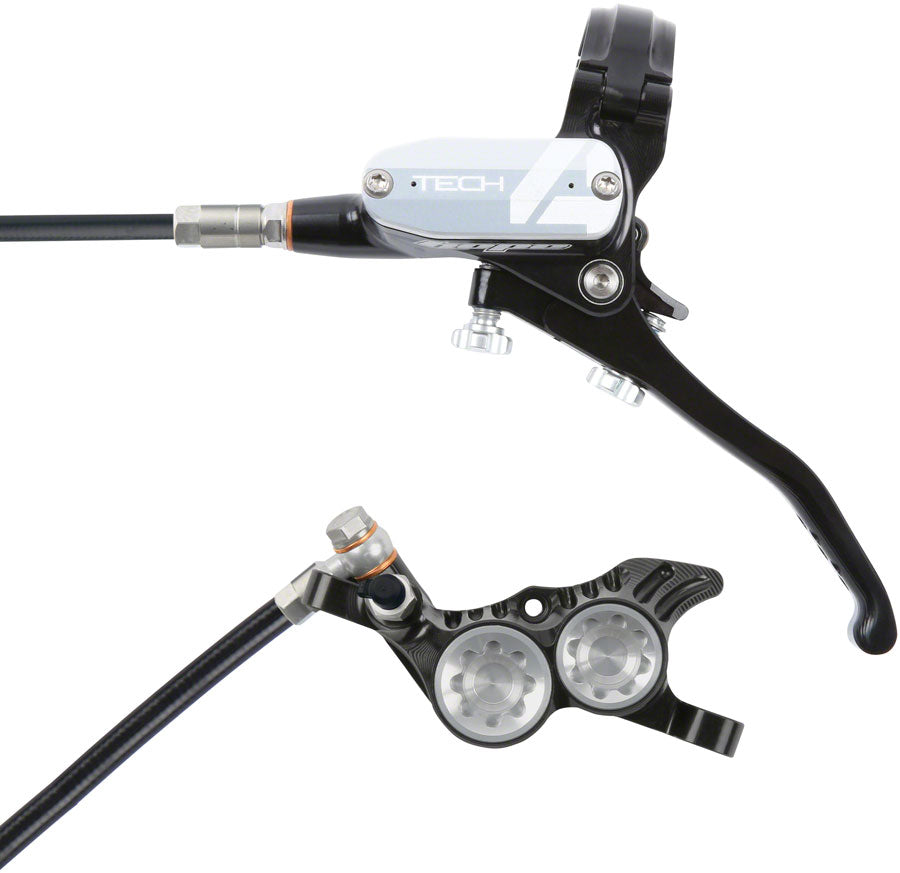 Hope Tech V4 Disc Brake and Lever Set Rear, Hydraulic, Post