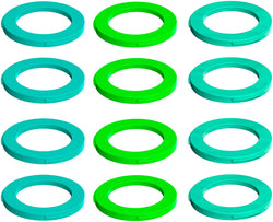 Magura 4-Piston Caliper Colored Cover Kit for one Caliper, Neon Green, Cyan, Mint MPN: 2701721 Disc Caliper Part Caliper Cover Kit