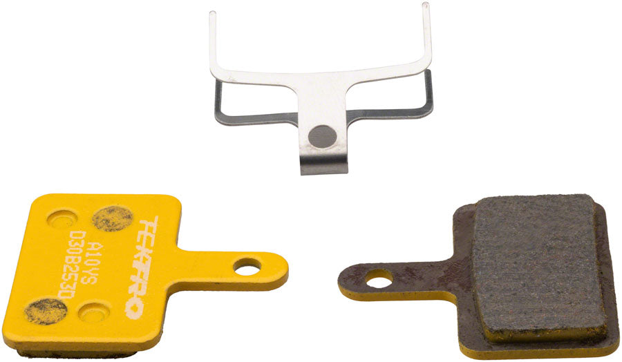 Tektro A10YS Disc Brake Pads - Overall Balanced Resin Compound, For 2-Piston Caliper