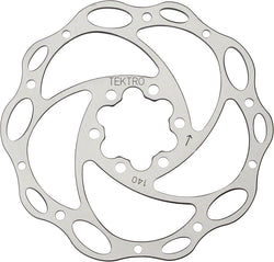 Tektro Lyra Cross Disc Brake Rotor - 140mm, 6-Bolt, Silver MPN: ABRT000008 UPC: 822051241207 Disc Rotor Disc Brake Rotors