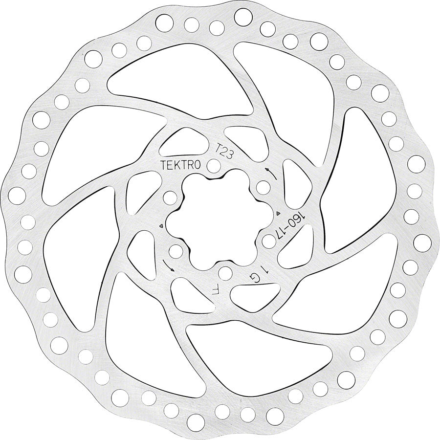 Tektro TR160-17 Disc Brake Rotor - 160mm, 6-Bolt, 2.3mm Thickness MPN: ABRT000222 Disc Rotor TR-17 2.3mm 6-Bolt Disc Brake Rotor