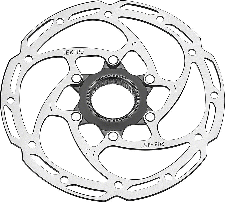 Tektro TR203-45 Disc Brake Rotor - 203mm, Center-Lock, 2.3mm Thickness, Silver MPN: ABRT000219 Disc Rotor TR-45 2.3mm Center-Lock Disc Brake Rotor