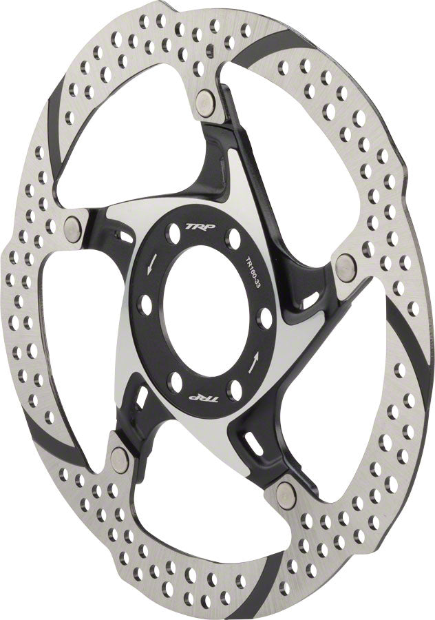 TRP-33 Disc Brake Rotor - 160mm, 6-Bolt, 1.8mm, Silver/Black