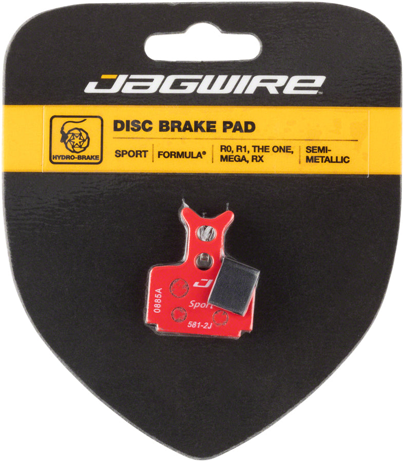 Jagwire Mountain Sport Semi-Metallic Disc Brake Pads for Formula R1R, R1, C1, CR3, RO, ROR, RX, T1, Mega, Cura MPN: DCA080 Disc Brake Pad Formula Compatible Disc Brake Pads