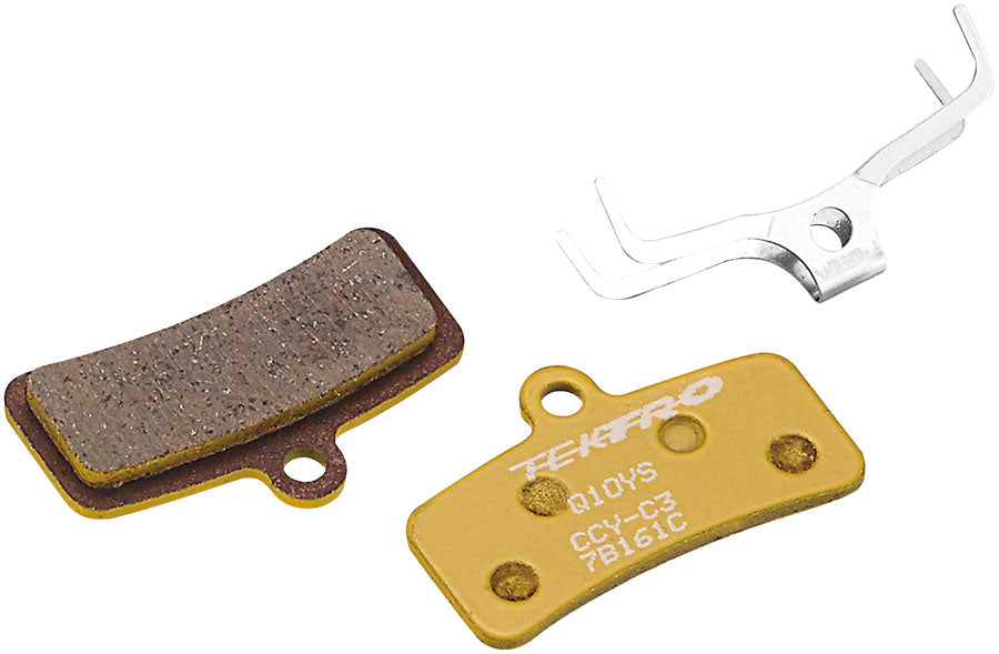 Tektro Q10YS Disc Brake Pads - Overall Balanced Resin Compound, For 4-Piston Caliper