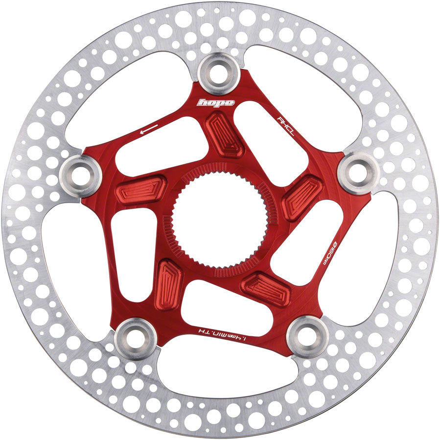 Hope RX Disc Rotor - 160mm, Center-Lock, Red Disc Rotor Hub/Disc