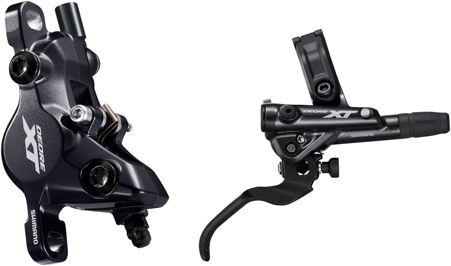 Shimano Deore XT BL-M8100/BR-M8100 Disc Brake and Lever - Rear, Hydraulic, Post Mount, 2-Piston, Finned Pads, I-SPEC EV MPN: IM8100JRRXNA170 UPC: 192790445939 Disc Brake & Lever Deore XT M8100 Disc Brake