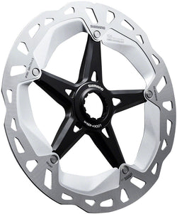 Shimano Deore XT RT-MT800-M Disc Brake Rotor with External Lockring - 180mm, Center Lock, Silver/Black - Disc Rotor - Deore XT RT-MT800 Disc Rotor