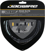 Jagwire Road Elite Link Brake Cable Kit SRAM/Shimano with Ultra-Slick Uncoated Cables, Black MPN: RCK700 Brake Cable & Housing Set Road Elite Link Brake Kit