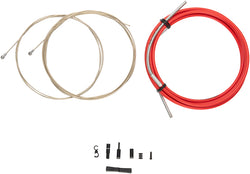 Jagwire Pro Brake Cable Kit Road SRAM/Shimano, Red - Brake Cable & Housing Set - Pro Polished Road Brake Kit